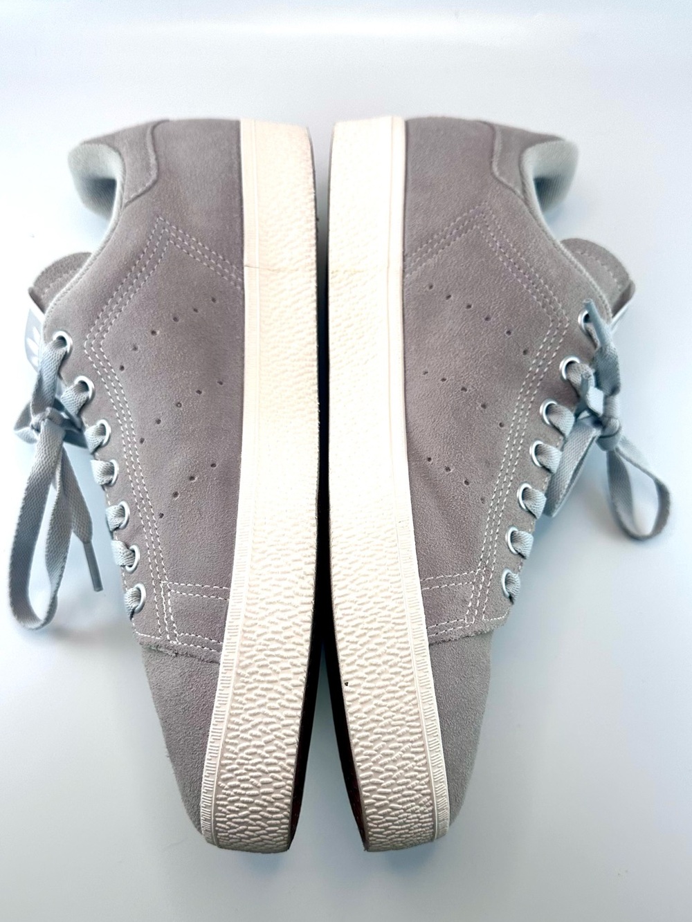 Adidas Stan Smith Grey Suede Low Top Sneakers Men's Size 9.5
